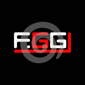 FGG letter logo creative design with vector graphic, FGG