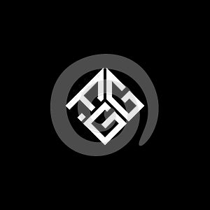 FGG letter logo design on black background. FGG creative initials letter logo concept. FGG letter design