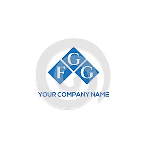 FGG letter logo design on WHITE background. FGG creative initials letter logo concept. FGG letter design