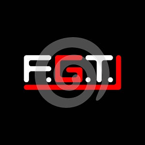 FGT letter logo creative design with vector graphic, FGT