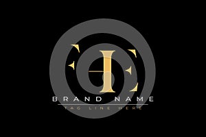 FHE abstract letter logo design