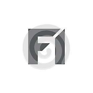 FI Letter monogram Initial Logo Design Template Vector Illustration. FI elegant and Professional icon design
