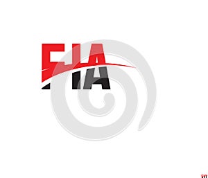 FIA Letter Initial Logo Design Vector Illustration