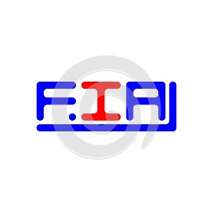 FIA letter logo creative design with vector graphic, FIA simple and modern logo