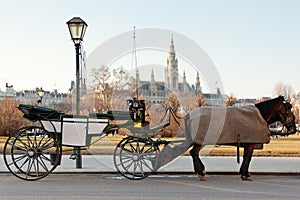 Fiaker carriage in Vienna, Austria