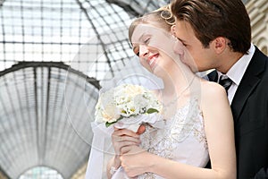 Fiance with the bride