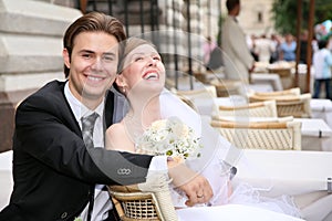 Fiance with the bride