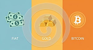 Fiat, Gold, and Bitcoin: A Comparison of Assets