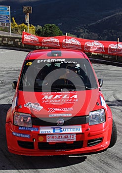 A Fiat Panda race car involved in the race