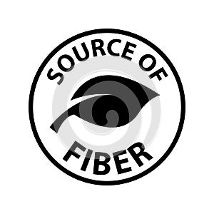 Fiber icon, vector illustration