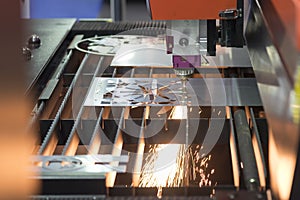 The fiber laser cutting machine photo