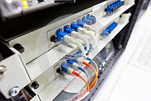 Fiber optic cable connect to ethernet switch