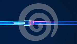 Fiber optic cable data transmission and network technology and digital data Generative AI