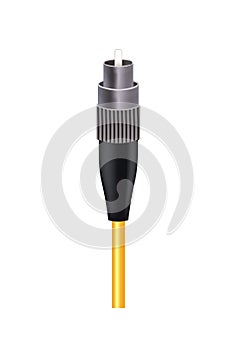 Fiber optic cable with FC connector