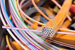 Fiber optic cable for fiber optic network - internet