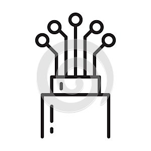 Fiber optic cable icon vector for graphic design, logo, web site, social media, mobile app, ui illustration