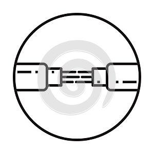 Fiber optic cable icon vector for graphic design, logo, website, social media, mobile app, UI illustration