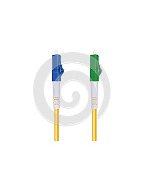 Fiber optic cable with LC connector