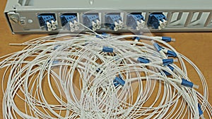 Fiber-optic cable with patch cords