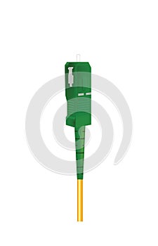 Fiber optic cable with SC APC connector