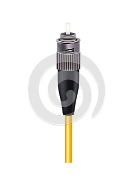 Fiber optic cable with ST connector