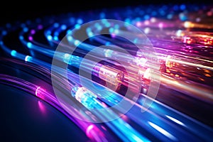 .Fiber Optic Cable. Transmission of Data and Information