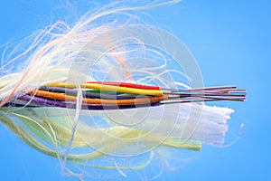 Fiber optic cable used in telecommunication network