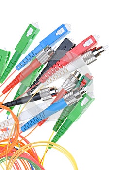 Fiber optic cables and connectors of telecommunication networks
