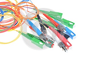 Fiber optic cables and connectors of telecommunication networks