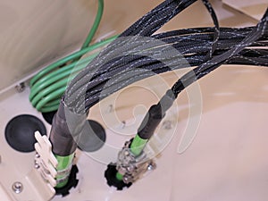 Fiber Optic cables with strain relief