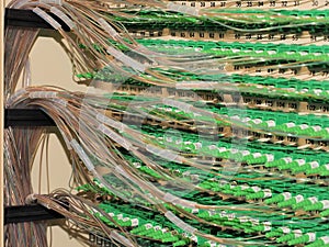 Fiber Optic Connectors and fiber routing in the back of a cabinet