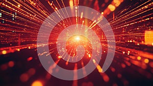 Fiber optic data streaming through digital tunnel