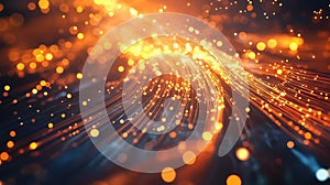 Fiber optic data streaming, internet connection technology