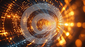 Fiber optic data tunnel transmitting network information