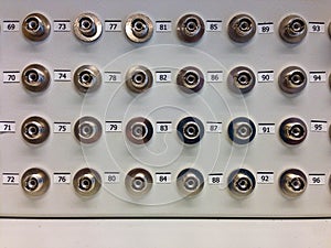 Fiber optic distribution patch panel fc connector