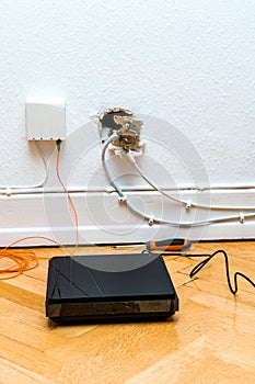 Fiber optic installation at home