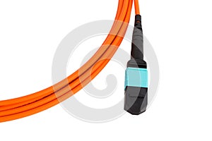 Fiber optic MTP (MPO) pigtail, patchcord connectors