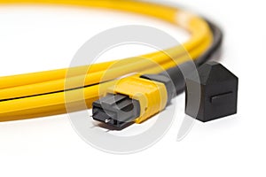 Fiber optic MTP (MPO) pigtail, patchcord connectors photo