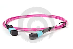 Fiber optic MTP (MPO) pigtail, patchcord connectors