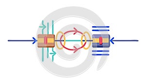 Fiber Optic Network Connection Vector Diagram, vector design Generative AI