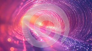 Fiber optic network transmitting data at high speed