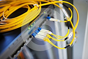 Fiber optic with servers