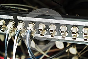 Fiber optic with servers in a technology data center