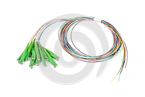 Fiber optic single mode hybrid patch cord