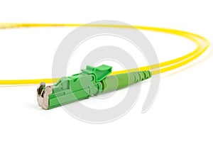 Fiber optic single mode hybrid patch cord