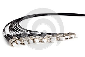 Fiber optic ST connector patchcord
