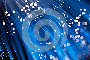 Fiber Optic Technology in Blue