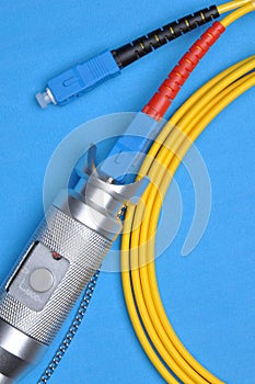 Fiber optic tester and optical patch cord