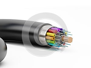 Fiber optical cable detail