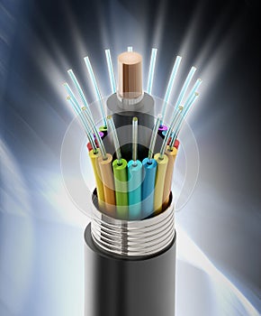 Fiber optical cable detail